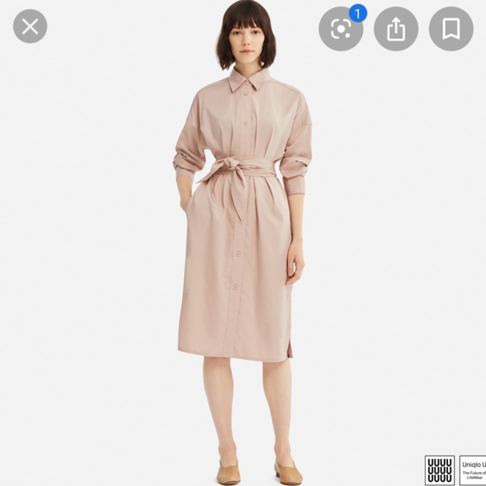 Uniqlo U lemaire shirt dress 2018fw
